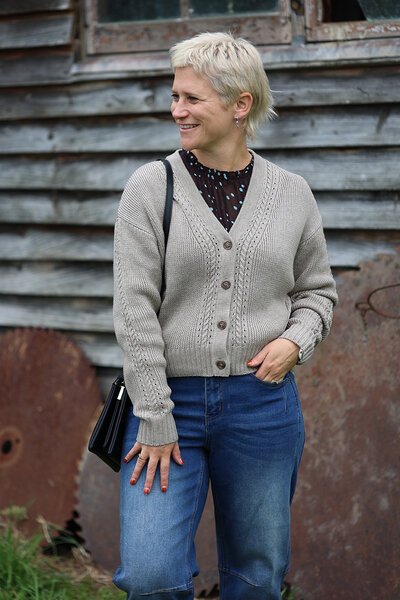 Memo Cable Knit Detail Cardigan-shop-by-style-Hello Cyril.