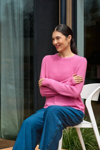 Foil Placket Detail Jumper