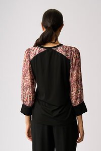 Memo Contrast Woven Shoulder Top