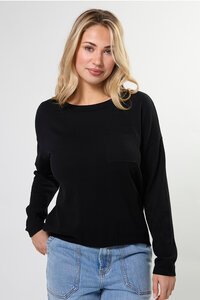 Stella + Gemma Street Black Pocket Jumper