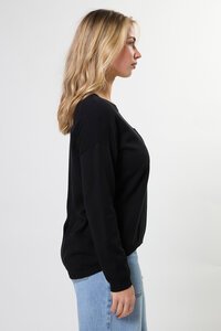 Stella + Gemma Street Black Pocket Jumper