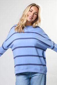 Stella + Gemma Newport Cross Stripe Sweat
