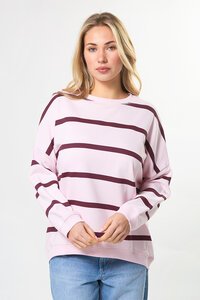Stella + Gemma Newport Cross Stripe Sweat