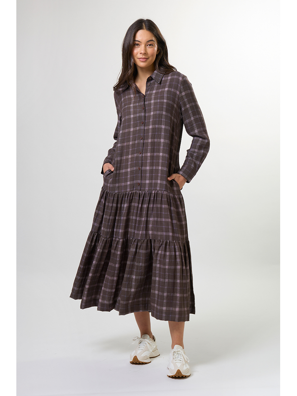 Stella + Gemma Talia Rocky Road Plaid Dress