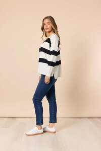 Threadz Crew Stripe Knit