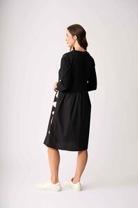 Foil Contrast Fun Dress