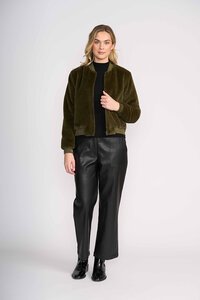 Foil Fur Sure Aviator Jacket