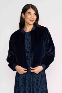 Foil Fur Sure Aviator Jacket