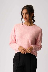 Memo Cropped Drop Hem Jumper