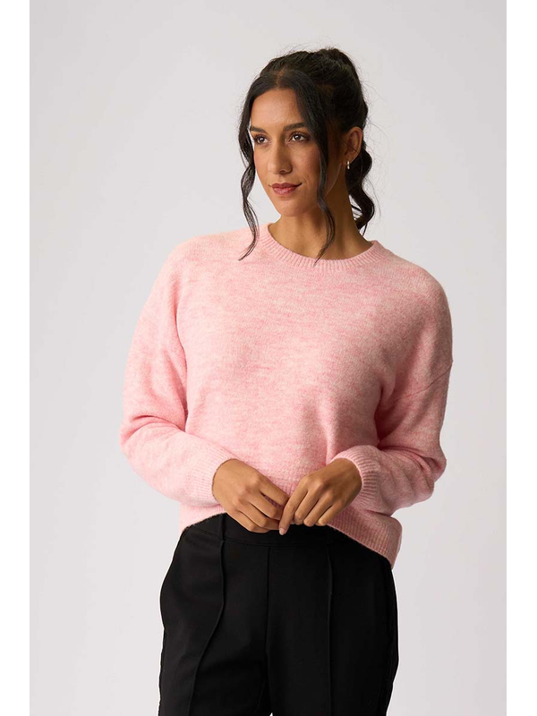 Memo Cropped Drop Hem Jumper