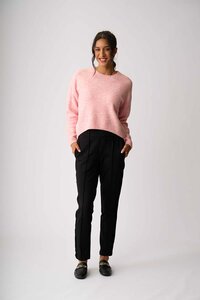 Memo Cropped Drop Hem Jumper