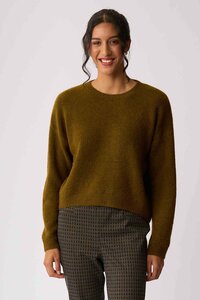 Memo Cropped Drop Hem Jumper