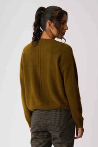 Memo Cropped Drop Hem Jumper