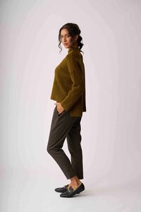 Memo High Neck Zip Back Jumper