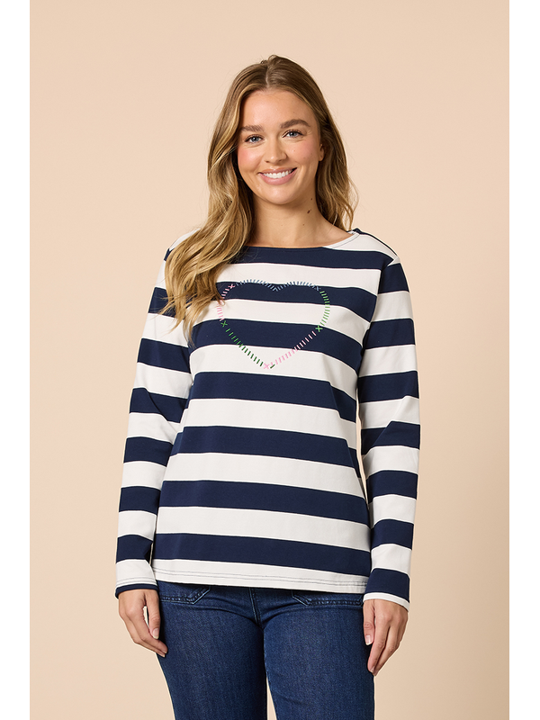 Threadz From The Heart Stripe Tee