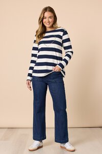 Threadz From The Heart Stripe Tee