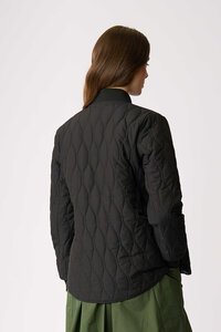 Foil Quilted Snap Jacket