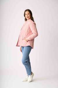 Foil Quilted Snap Jacket