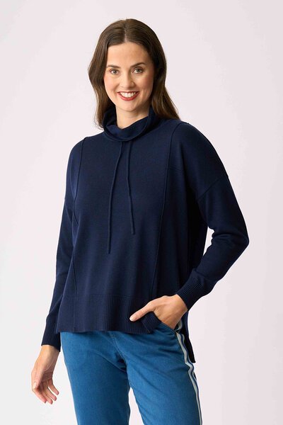 Foil Reverse Seam Jumper-shop-by-style-Hello Cyril.