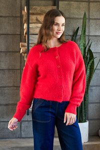 Foil Relaxed Cardigan