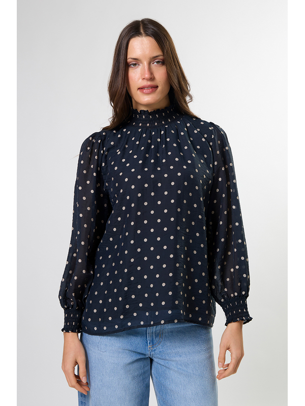 Stella + Gemma Sylvie Midnight Dot Blouse