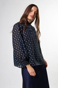 Stella + Gemma Sylvie Midnight Dot Blouse