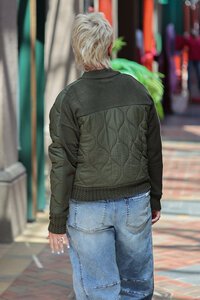 Oh Three Knit & Woven Bomber Jacket