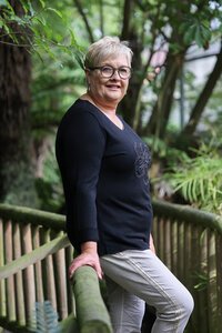 AE Luxe Front Floral Knit Top