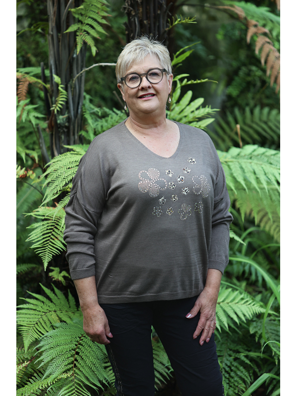 AE Luxe Animal Star Knit Top