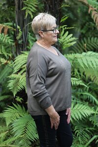 AE Luxe Animal Star Knit Top