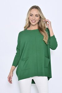 Cali + Co Front 2 Pockets Knit Jumper