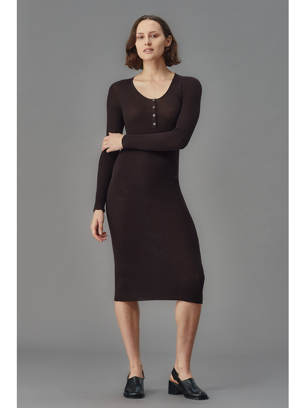 Standard Issue Merino Henley Dress