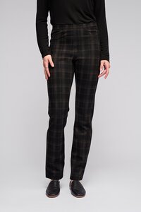 Vassalli Bay Pull On Slim Pant - Checkmate