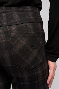 Vassalli Bay Pull On Slim Pant - Checkmate