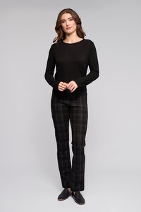 Vassalli Bay Pull On Slim Pant - Checkmate