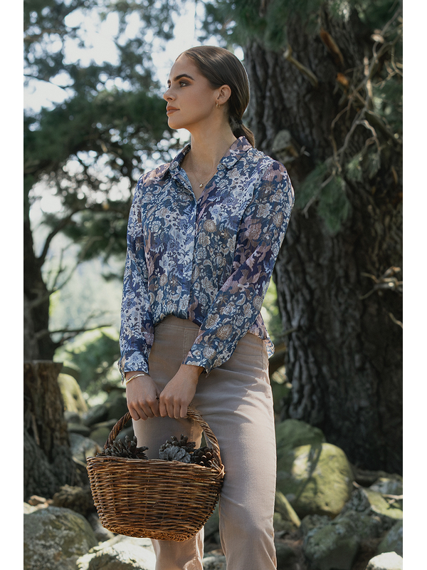 Vassalli Ballot Button Placket Shirt - Rhea