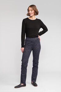 Vassalli Bay Pull On Slim Pant - Noir