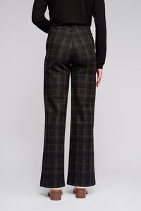 Vassalli Loft Pull On Wide Ponti Pant - Checkmate