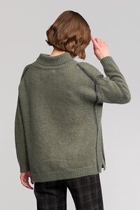 Vassalli Mellow Roll Neck Sweater - Elm