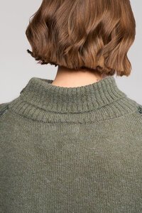 Vassalli Mellow Roll Neck Sweater - Elm