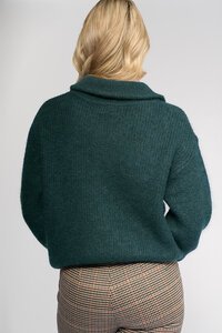 Vassalli Origin Sweater With Collar - Mallard