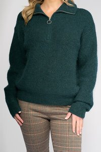 Vassalli Origin Sweater With Collar - Mallard