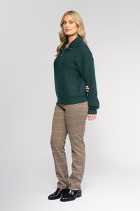 Vassalli Origin Sweater With Collar - Mallard