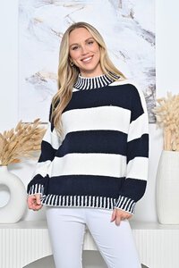 New U Stripe Jumper