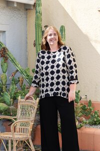 Oddly Polite Pleated Pony Top