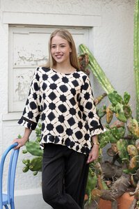 Oddly Polite Pleated Pony Top