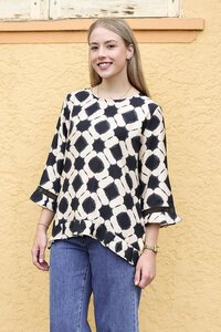 Oddly Polite Pleated Pony Top