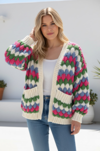 Miracle Pattern Knit Cardigan