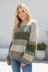 Miracle Textured Stripe Knit