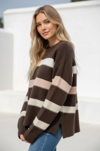 Miracle Contrast Stripe Knit